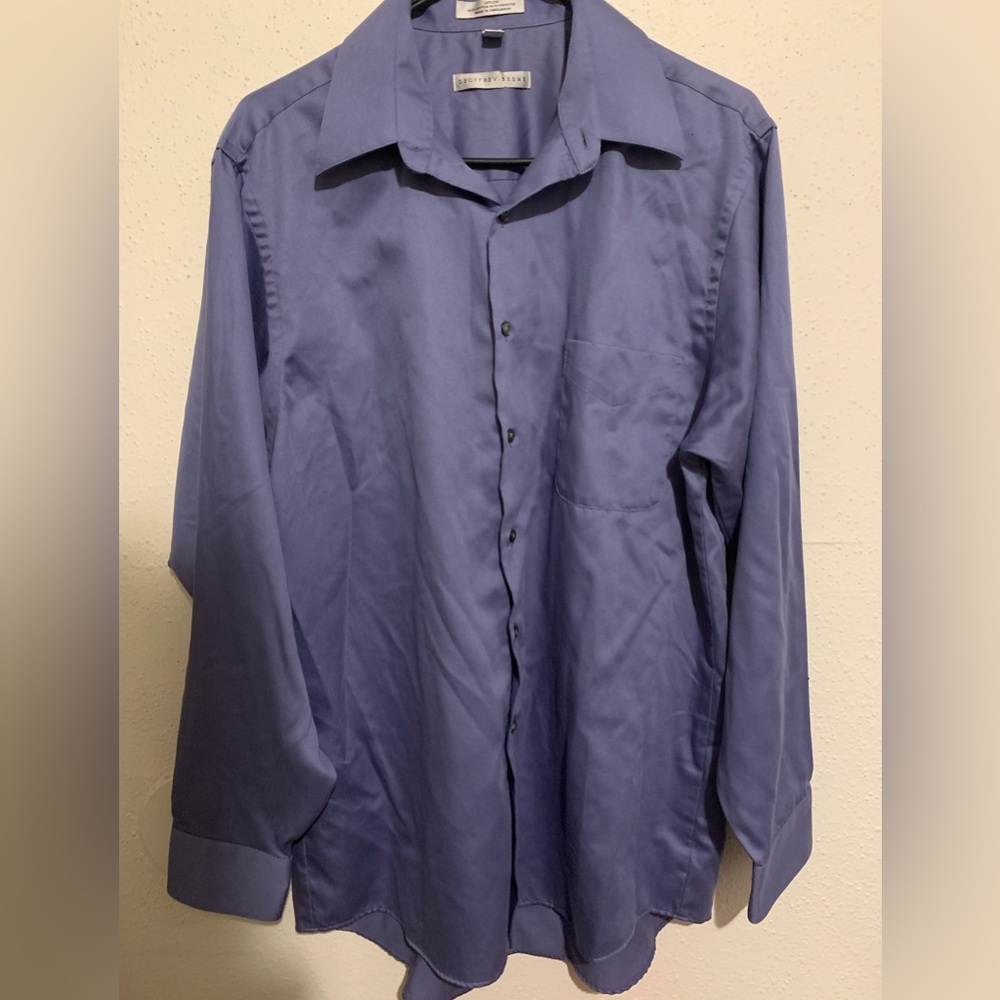Geoffrey Beene Long Sleeve Sateen Dress Shirt